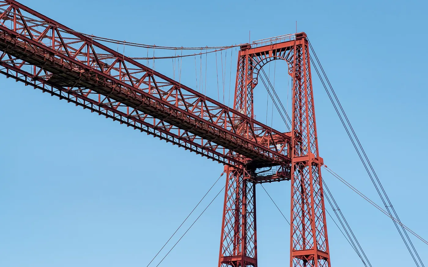 Puente Bizkaia entre Getxo y Portugalete