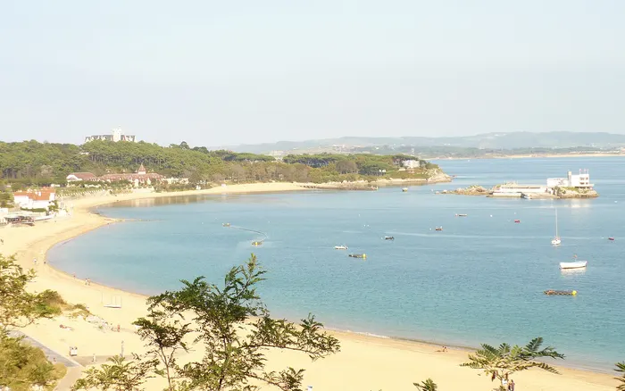 Bucht von Santander mit der Halbinsel La Magdalena